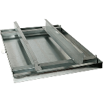 Drain Pan 26X56X2 W/Rail 24Ga